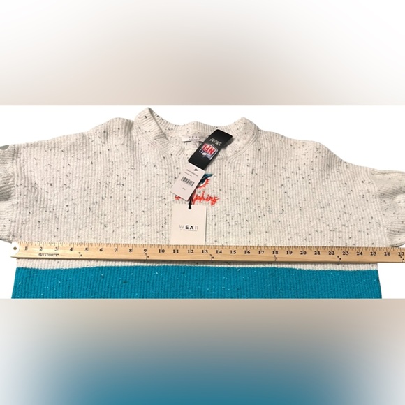 Miami Dolphins Colorblock Sweater WEAR by Erin Andrews | NFL Official NWT - XXL - Picture 5 of 7